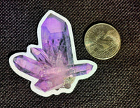 Purple Cluster Points Enchanted Sticker