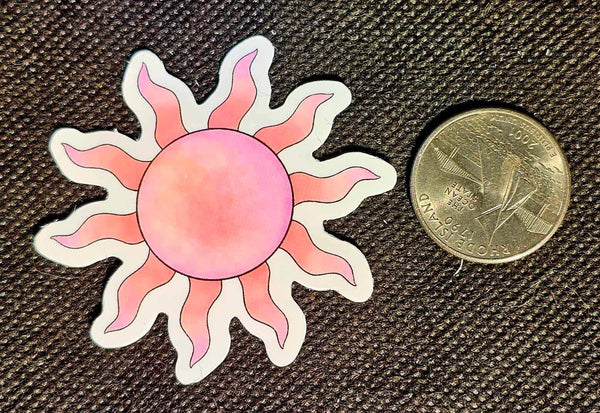 Pink Sun Enchanted Sticker