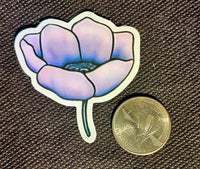 Purple Peony Enchanted Sticker