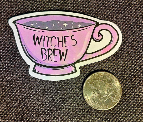 Tea Cup Of Witches Brew Enchanted Sticker