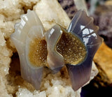 Blue Agate Crystal Bat w/Druzy ✨🦇💙✨