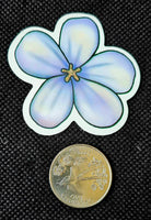 Periwinkle Colored Flower Enchanted Sticker