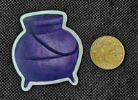 Purple Cauldron Enchanted Sticker