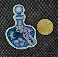 Purple Potion Bottle Of Dreams Enchanted Sticker