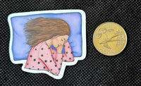 Woman Asleep And Dreaming Enchanted Sticker