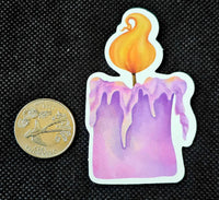 Burning Candle Enchanted Sticker