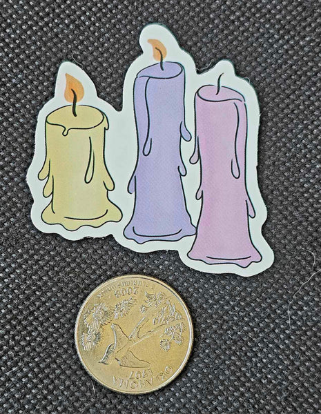 Melting Candles Enchanted Sticker