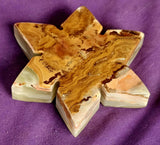 Banded Onyx Crystal Ninja Star Carving 🤎🥷⭐💚