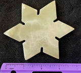 Banded Onyx Crystal Ninja Star Carving 🤎🥷⭐💚