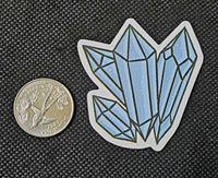 Blue Crystal Cluster Points Enchanted Sticker