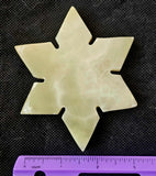 Banded Onyx Crystal Ninja Star Carving 🤎🥷⭐💚