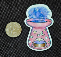 Mystical Oil Burner Enchanted Sticker