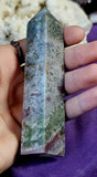 Ocean Jasper Obelisk Crystal Tower 🪸 🌊💚