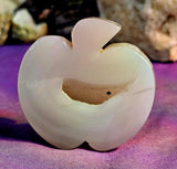 Blue Agate Crystal Apple Carving w/Druzy ✨🍎🍏