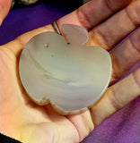 Blue Agate Crystal Apple Carving w/Druzy ✨🍎🍏
