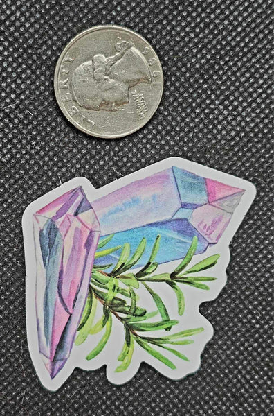 Rainbow Crystal Points With Rosemary Enchanted Sticker