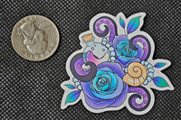 Purple Roses Mystical Enchanted Sticker