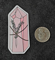 Pink Crystal Tower Enchanted Sticker