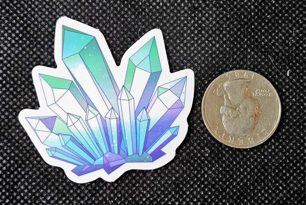 Aura Crystal Quartz Points Enchanted Sticker