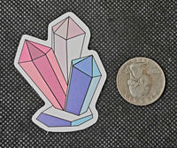 3 Point Crystal Cluster Enchanted Sticker