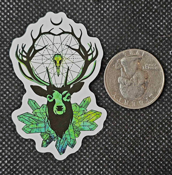 Mystical Stag Enchanted Sticker