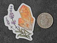 Orange Crystal Point Enchanted Sticker