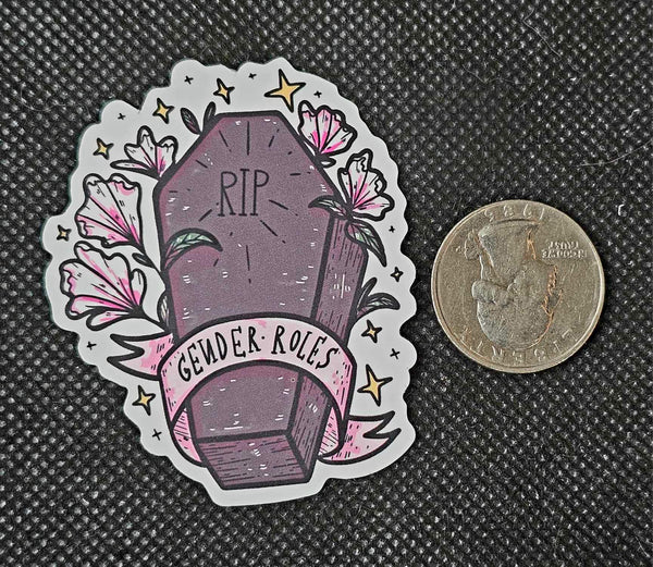 Death To Gender Roles Enchanted Sticker