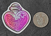 Pink Heart 🩷 Potion Bottle Enchanted Sticker