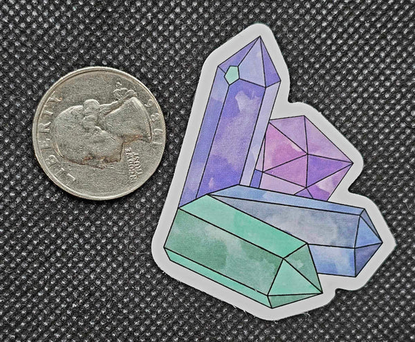 Multicolor Crystal Points Enchanted Sticker