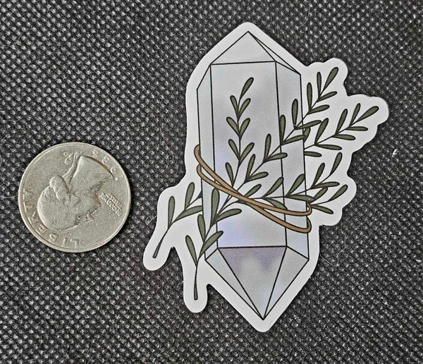 Lavender Crystal Point Enchanted Sticker