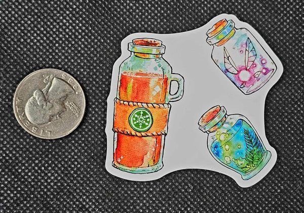 3 Potions Enchanted Sticker