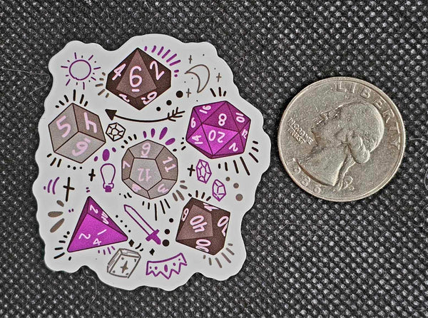 Mystical Dice Enchanted Sticker