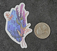 Purple Crystal Points With Lavender Enchanted Sticker