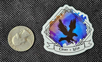 Clever And Wise Raven 🐦‍⬛ Enchanted Sticker