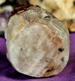 Red Capped Hematoid Quartz Crystal Pet Rock Carving 🪨♥️🥰🍒