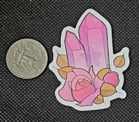 Pink Crystal Points Enchanted Sticker