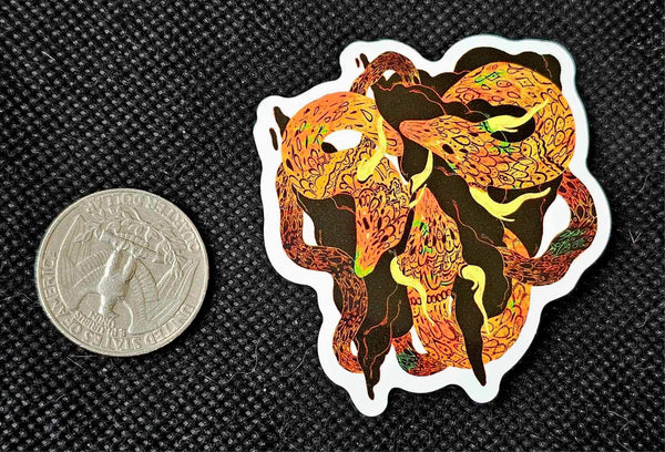 Skull with Snakes 🐍 Enchanted Sticker