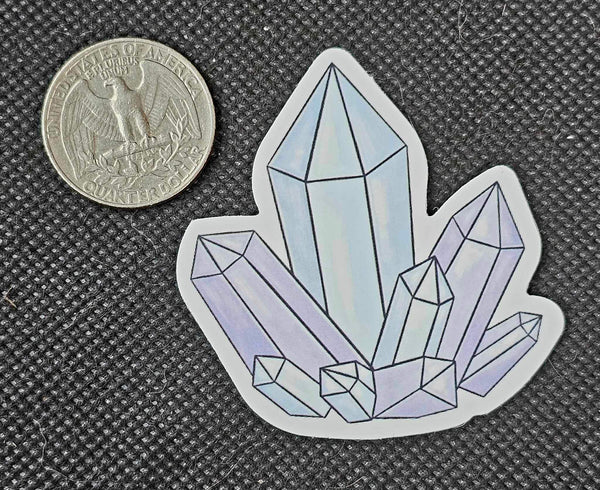 Crystal Cluster Points Enchanted Sticker