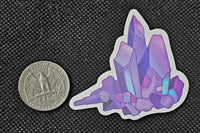 Purple Crystal Points Enchanted Sticker