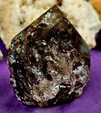 LG. Partially Raw/Polished Smokey Quartz Crystal Point 🤩🪨💨🌈