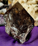 LG. Partially Raw/Polished Smokey Quartz Crystal Point 🤩🪨💨🌈