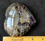 LG. Black Moonstone Crystal Puffy Heart ✨🖤🌙