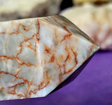 Red Veined Jasper Obelisk Crystal Tower ♥️⚡🍒