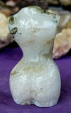 Moss Agate Crystal Female Torso ✨♀️🌿🌳🤍
