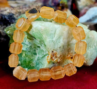 Honey Calcite “Chonky” Crystal Bracelet