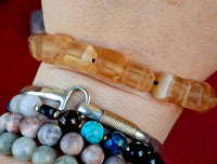 Honey Calcite “Chonky” Crystal Bracelet