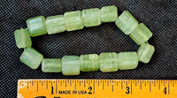 Thick Green Calcite Crystal Bracelet