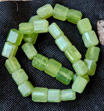 Thick Green Calcite Crystal Bracelet