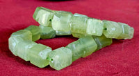 Thick Green Calcite Crystal Bracelet