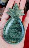 Green Jasper Pineapple Crystal Trinket Dish 🍍